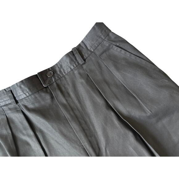 Vintage Yves Saint Laurent Rive Gauche Minimal Black Pants Size 28/ Medium - Picture 2 of 4